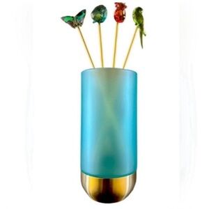 Swarovski Jungle Beats Cocktail Stirrer Set Retired NWT